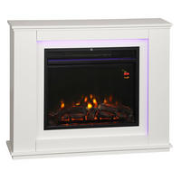 ELEKTROKAMIN MDF Stahl Weiß - Weiß, Holzwerkstoff (25/80/98cm) - HOMCOM