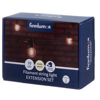 ERWEITERUNGSSET LED-Filament-Girlande 4 m - Schwarz, Kunststoff (400cm)