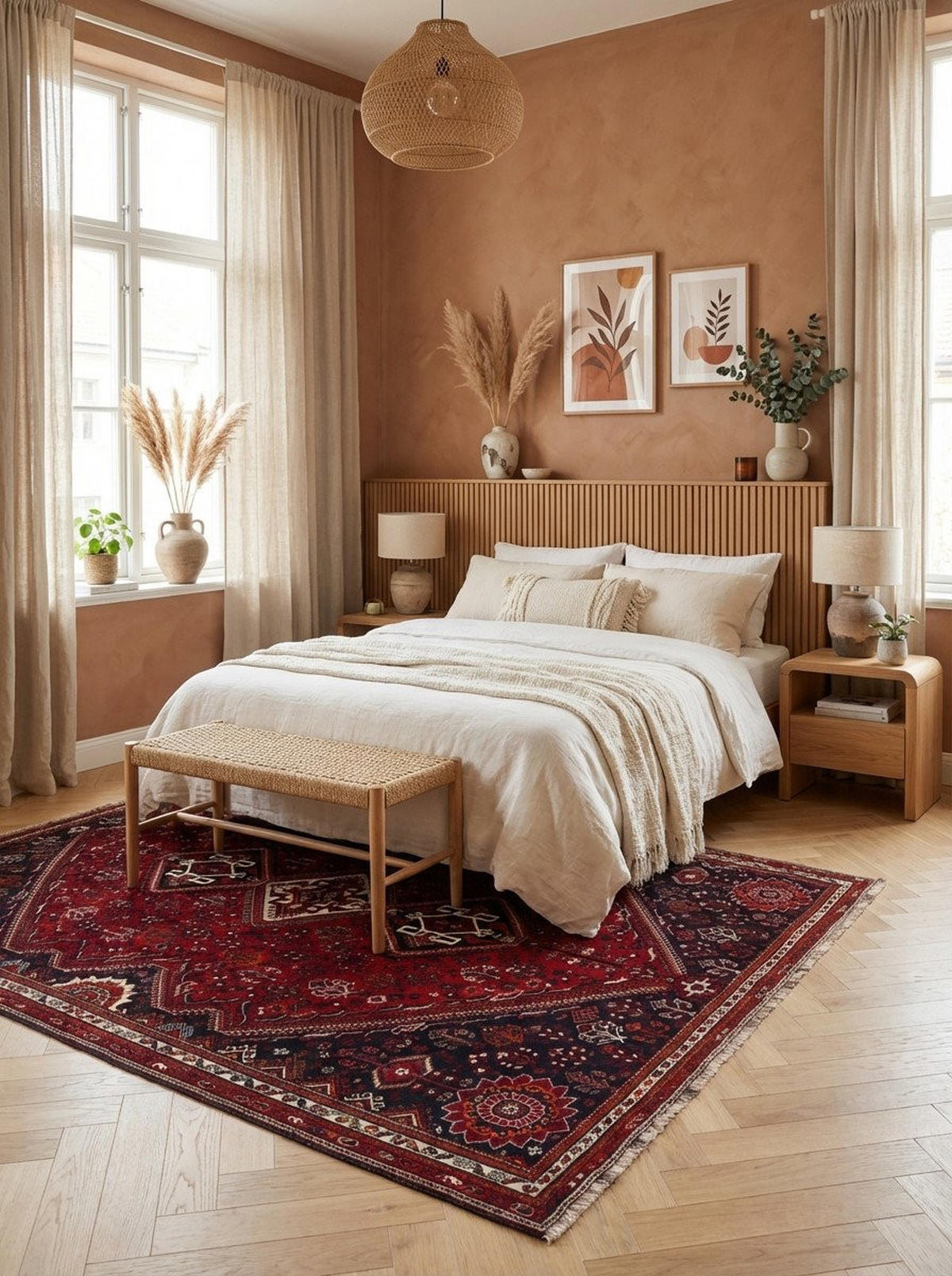 TEPPICH Gashgai Rot 321/221 cm Schurwolle - Rot, Textil (221/321cm) - Looma