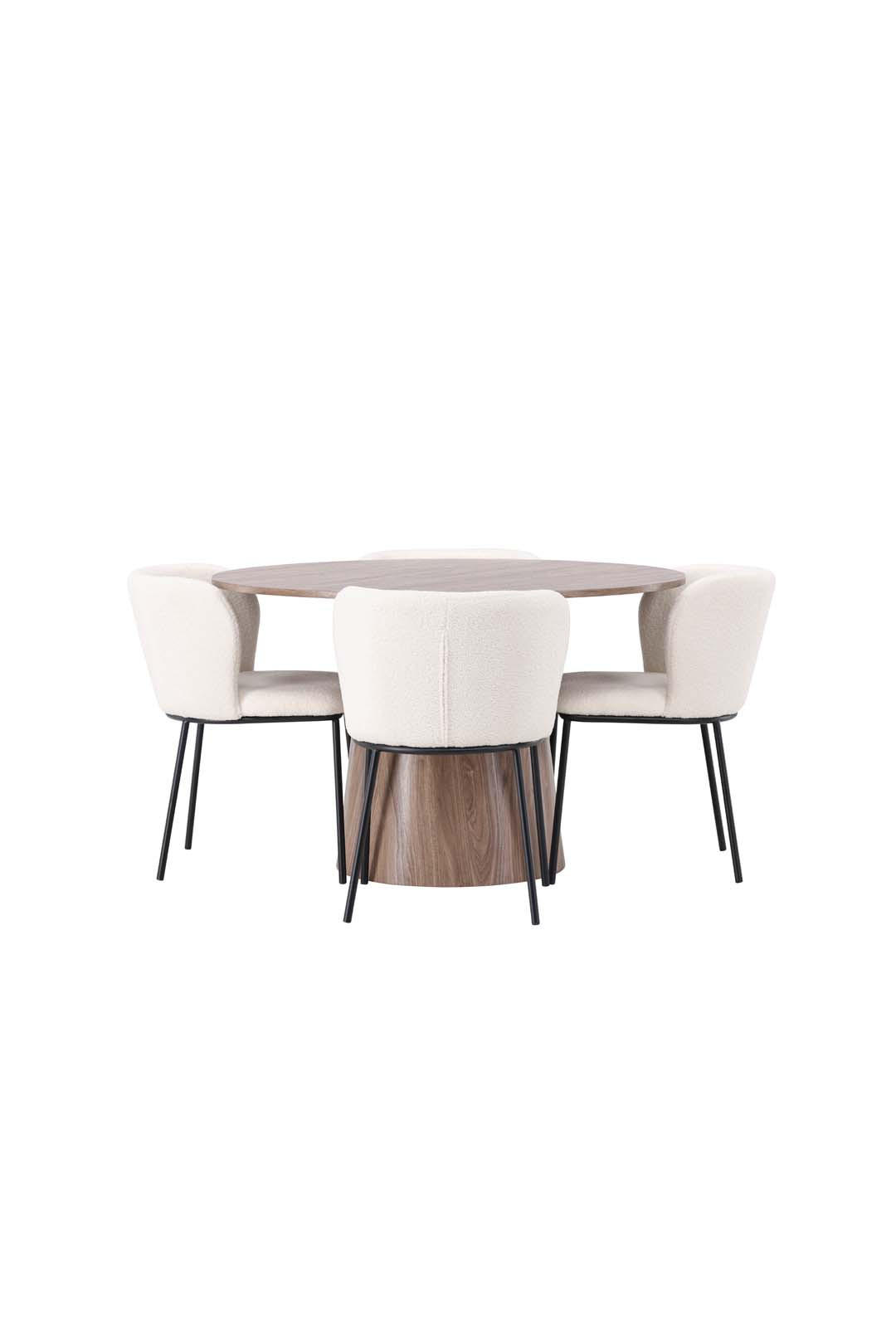 TISCHGRUPPE Natur - Naturfarben, Holzwerkstoff (120/75/120cm) - ebuy24