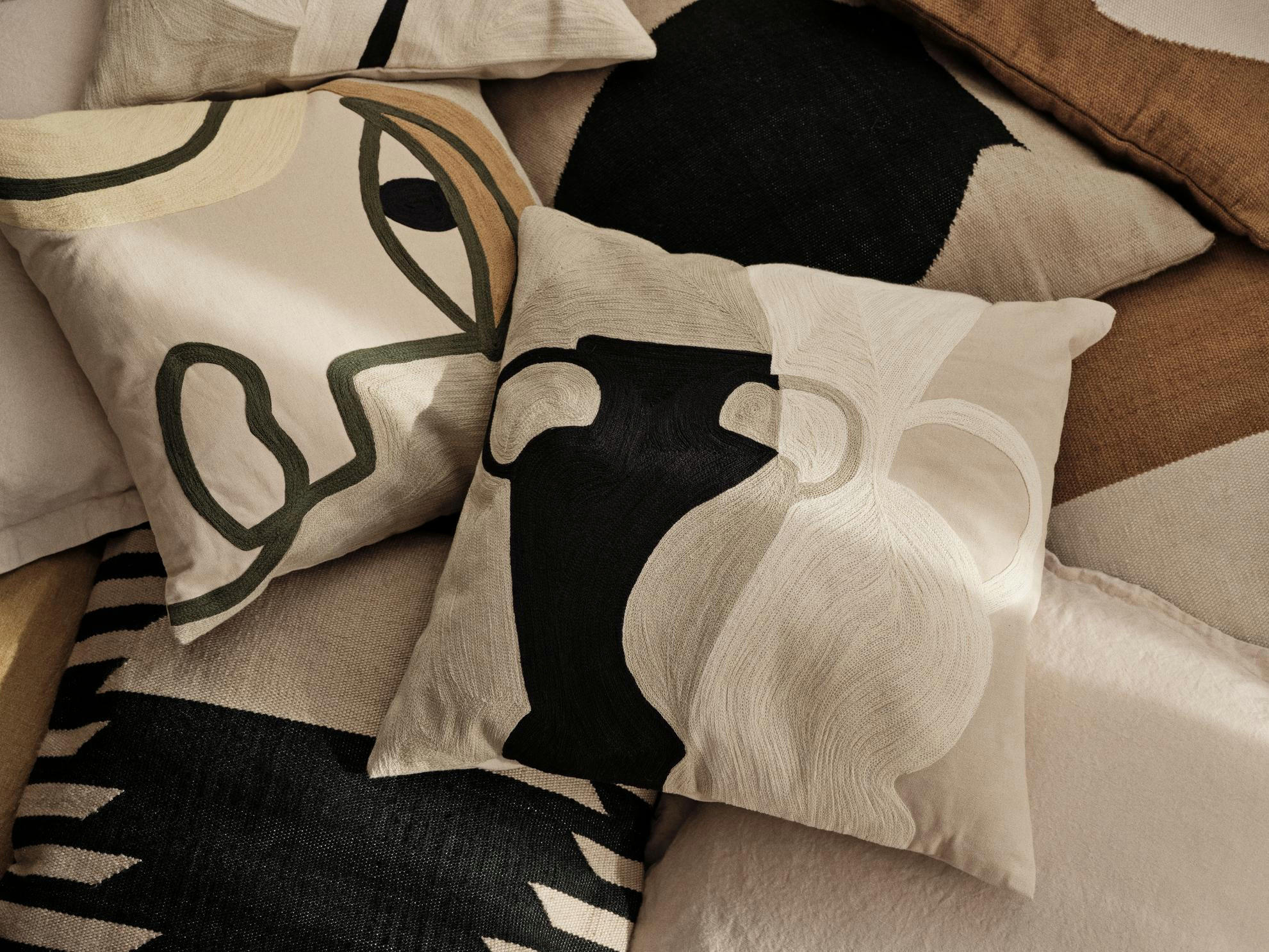 KISSENHÜLLE Eva 50/50 cm - Multicolor, Textil (50/50cm) - Broste Copenhagen