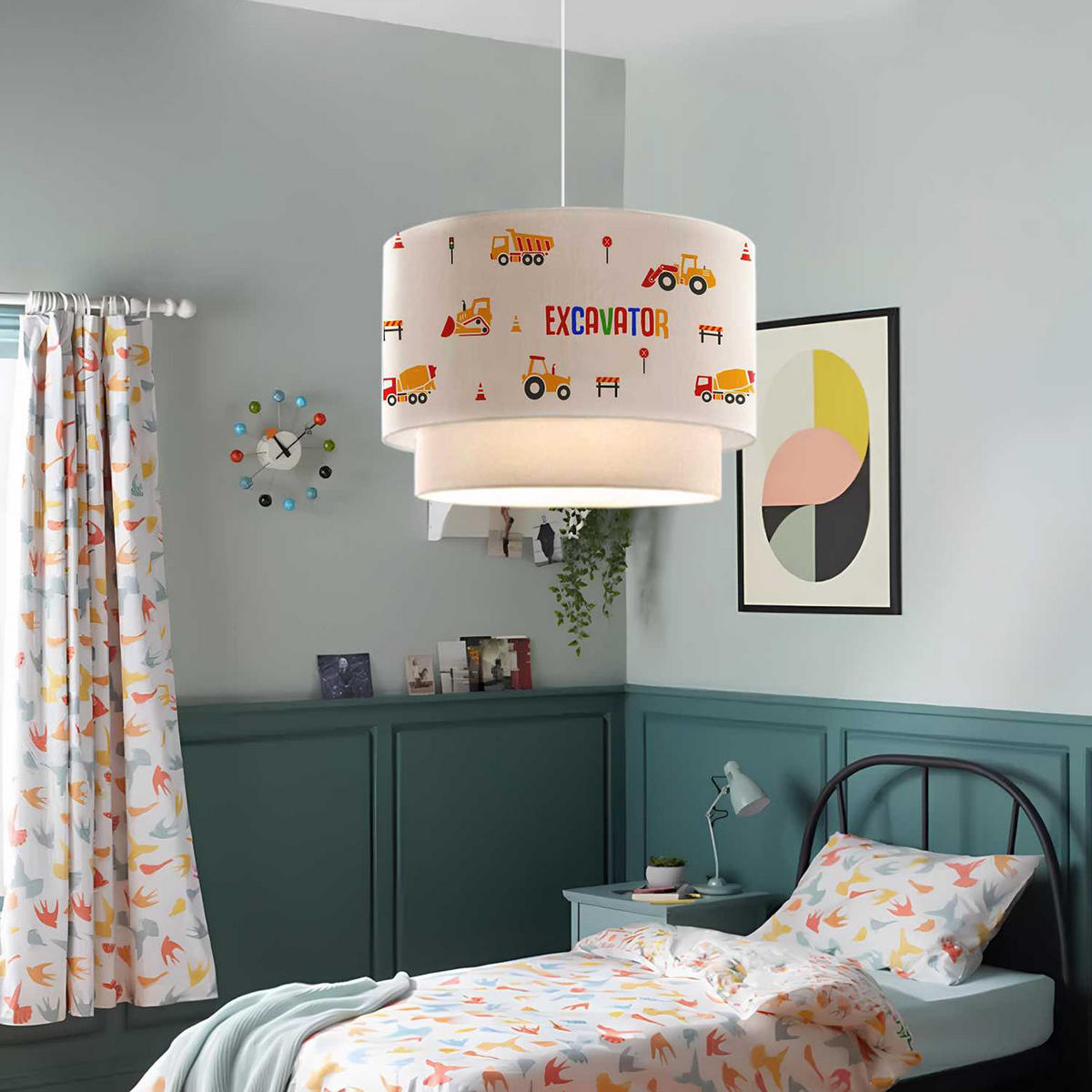 HÄNGELEUCHTE Lurgan - Weiß, Textil (30/30/70cm) - lux.pro