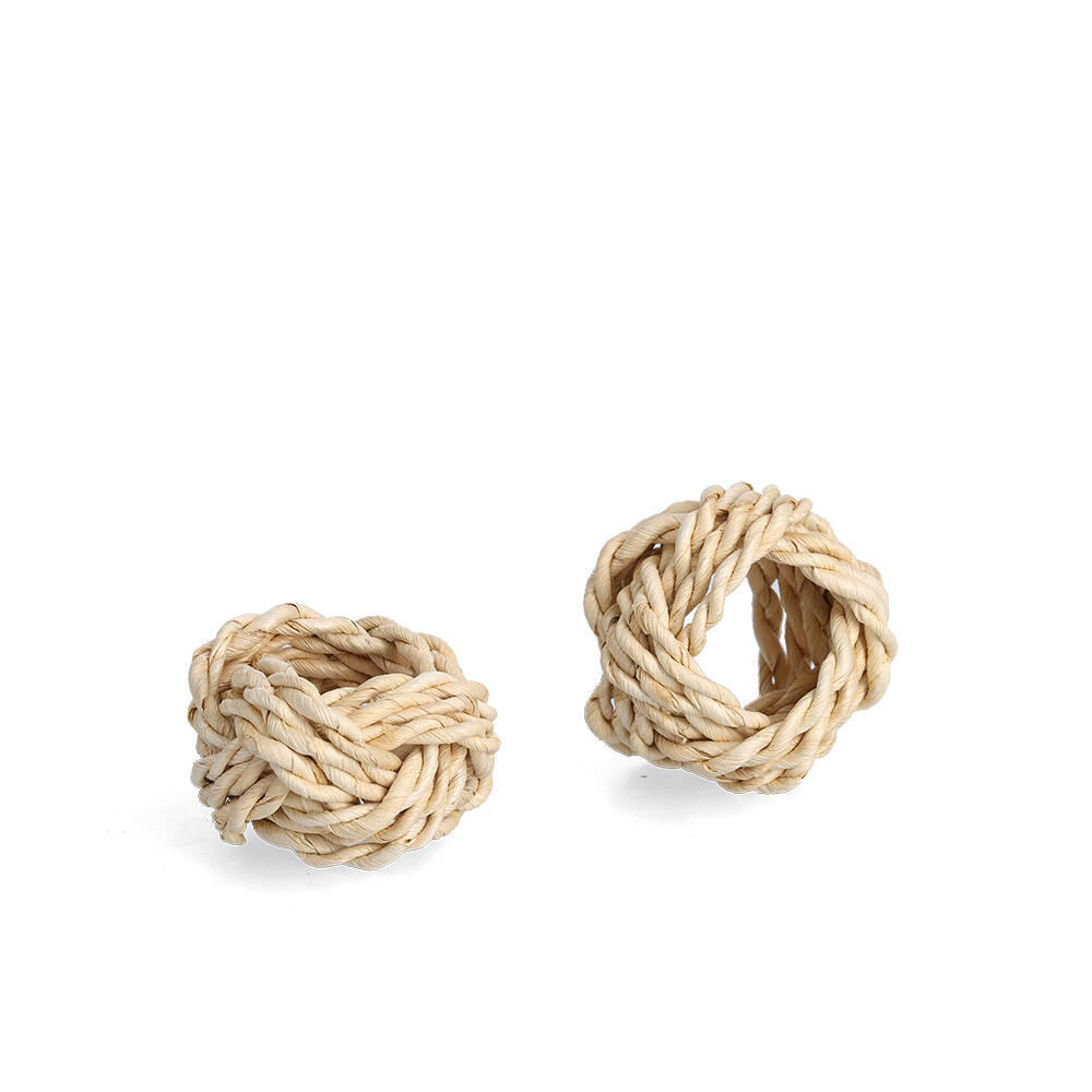 SERVIETTENRINGE Geflochtene Weide Ø 5 cm - Braun, Naturmaterialen (5/5cm)