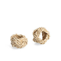 SERVIETTENRINGE Geflochtene Weide Ø 5 cm - Braun, Naturmaterialien (5/5cm)
