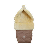 LAMMFELL-FUSSSACK Coosy, sand - Beige, Fell (45/85cm) - Kaiserbaby