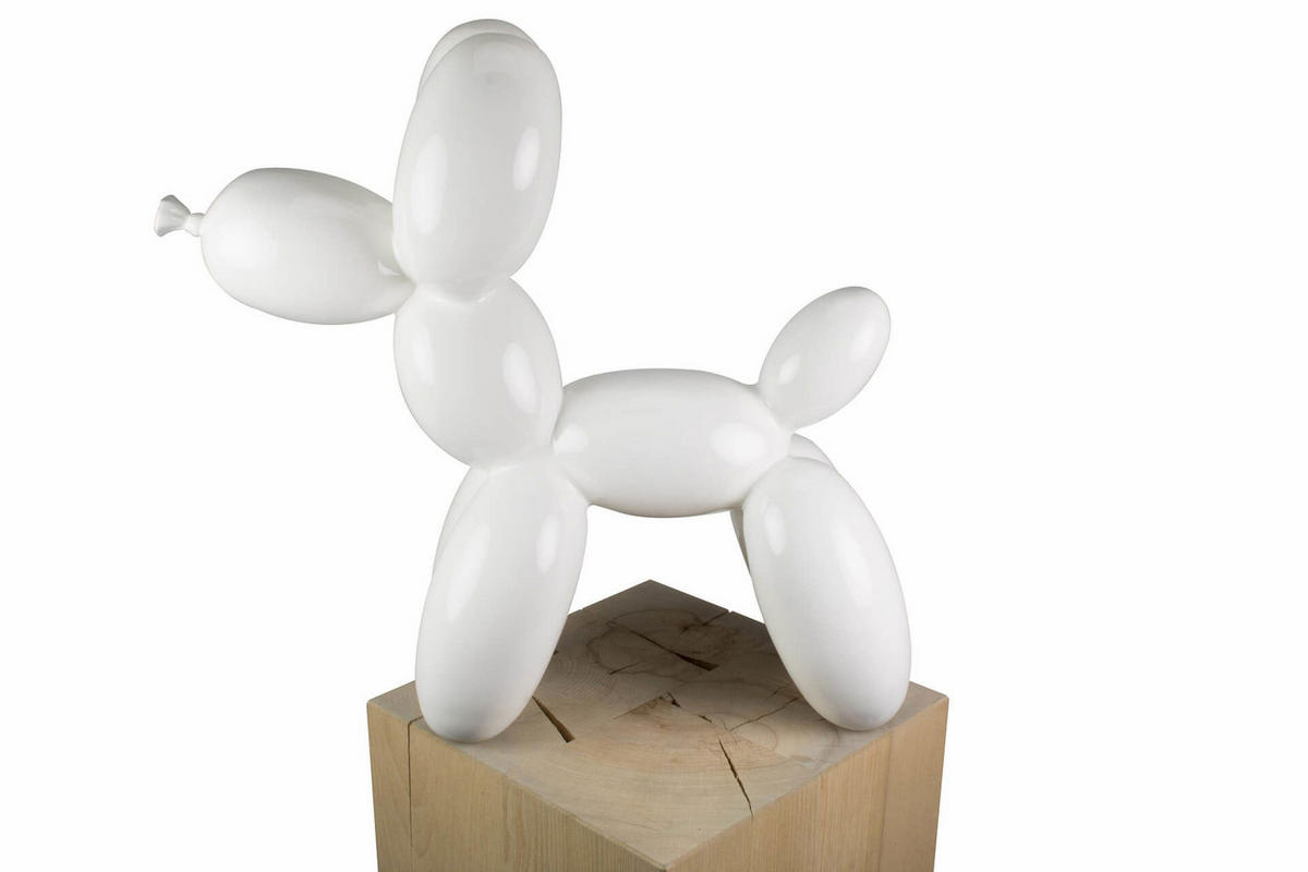 SKULPTUR Weiß 50/46 cm - Weiß, Stein (3.8/46/18cm) - KUNSTLOFT