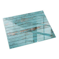 GLASPLATTE für Kamin 60x40 cm Türkis - Türkis, Glas (60/40/0.4cm) - ArtPrintCave