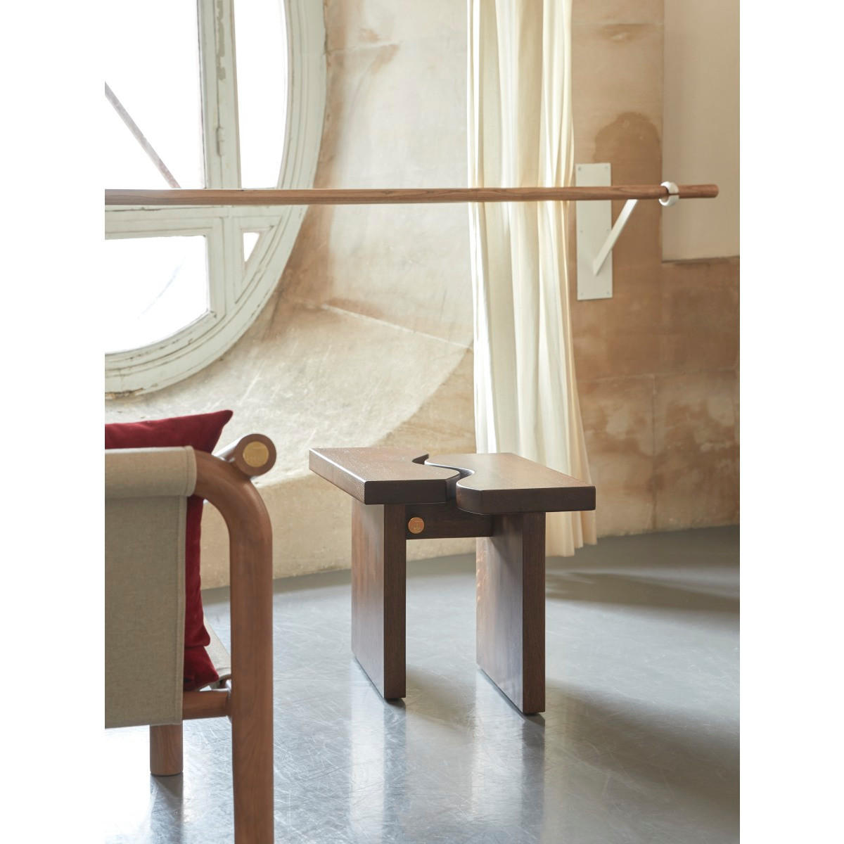 BEISTELLTISCH Opéra Dunkelbraun aus Eiche - Dunkelbraun, Holz (48/65/45cm) - Tikamoon