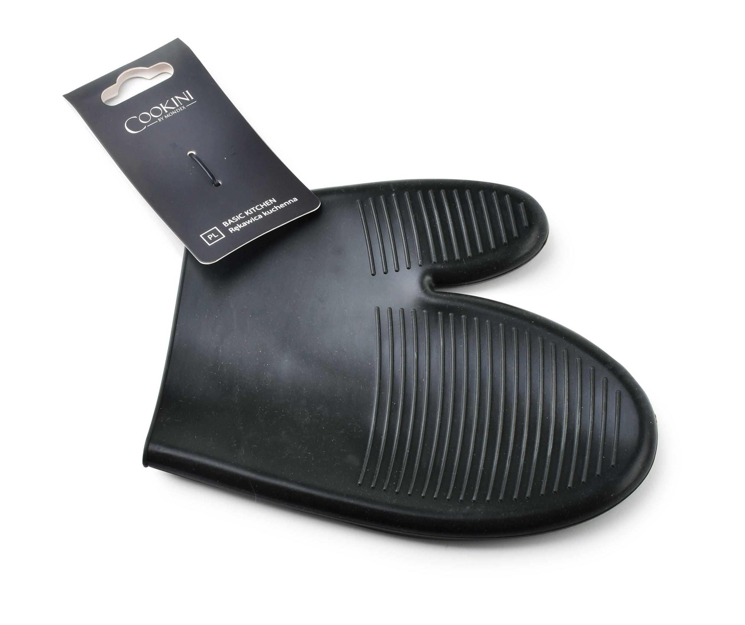 KÜCHENHANDSCHUH Basic Kitchen Schwarz 20/16/1 cm Kunstoff - Schwarz, Kunststoff (16/20cm) - Mondex