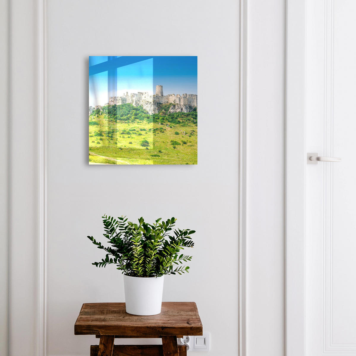 SCHLÜSSELBOX Schwarz 30x30 cm- Türöffnung nach rechts - Steinburg - Blau, Metall (30/30/5cm) - TULUP