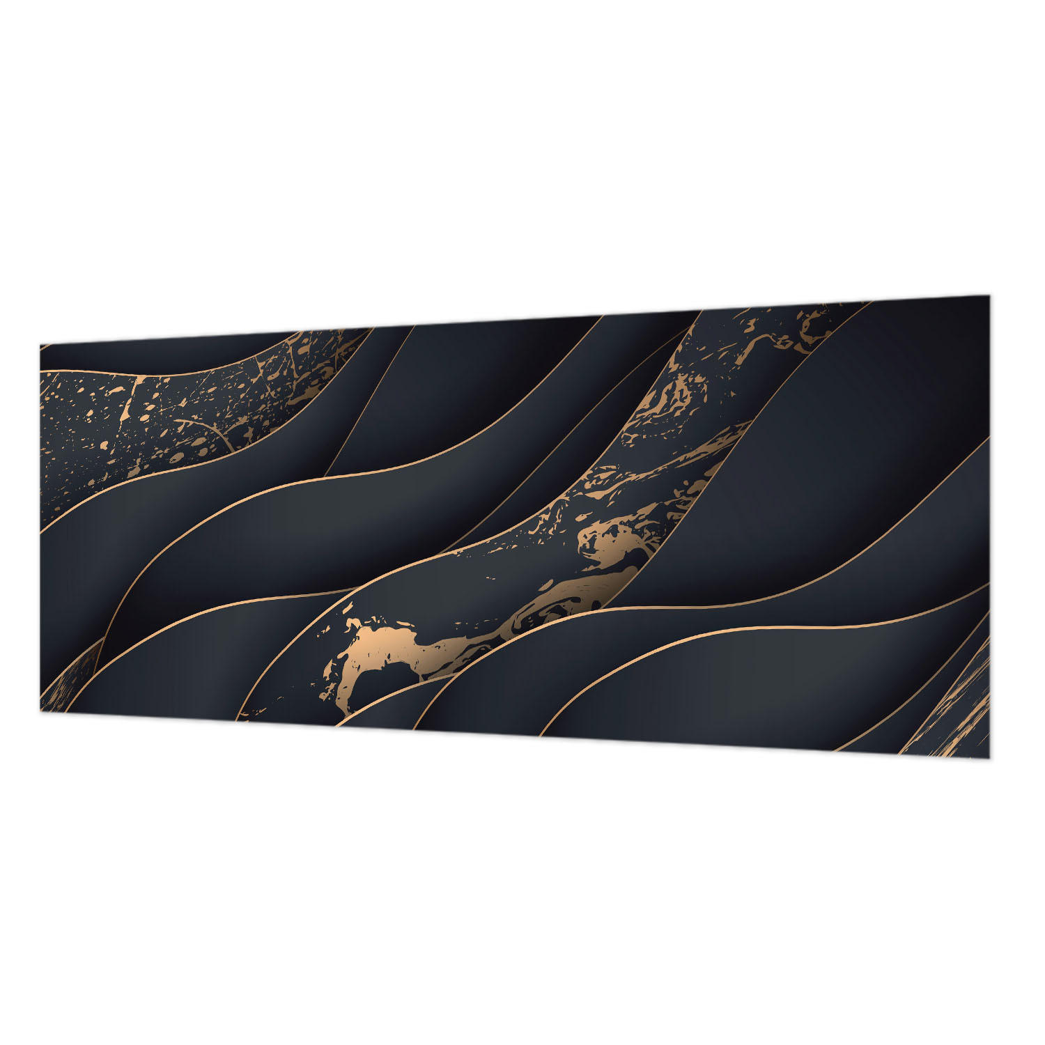 FOTOTAPETE 250x104 cm - Elegante Wellen - Weiß, Textil (250/104cm) - Wallfluent