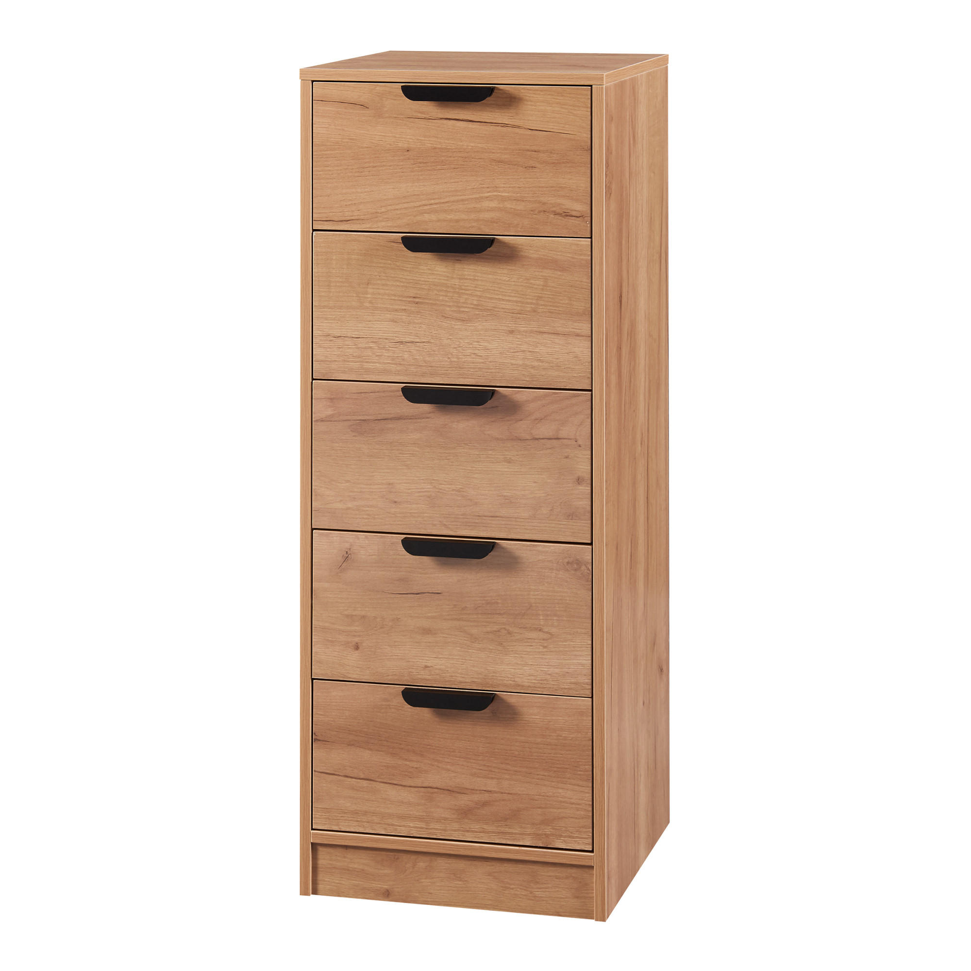 KOMMODE Varkaus - Eichefarben, Holzwerkstoff (40/108/40cm) - [en.casa]