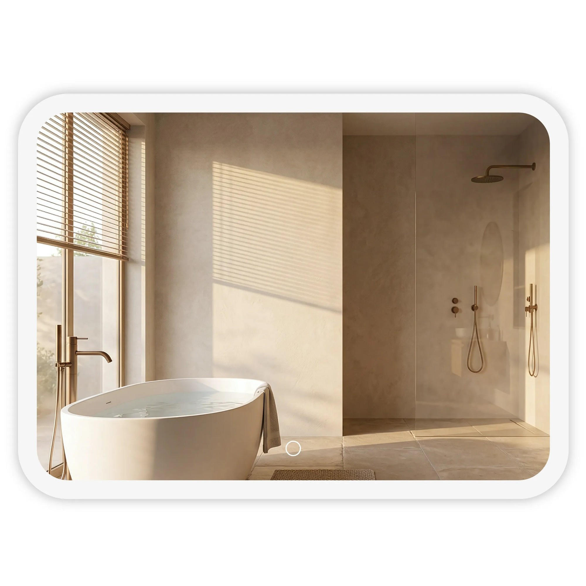 SPIEGEL Rea Led 80x60cm Top-3 - Transparent, Glas (60/2/80cm) - REA