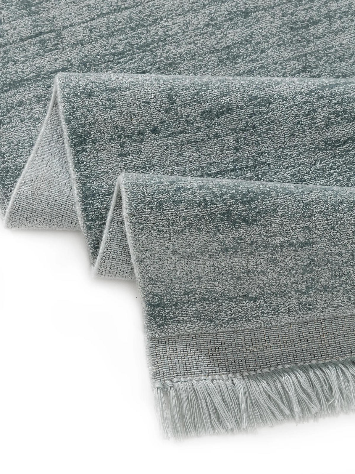 TEPPICH aus recyceltem Material Jade Türkis 120x170 cm - Türkis, Textil (120/170cm) - benuta Pure