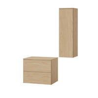 BADMÖBEL-SET Color Frühlings-Eiche 2-Teilig (2S 60 + 1D 100) - Eichefarben, Holzwerkstoff (90/160/45cm) - mzm24