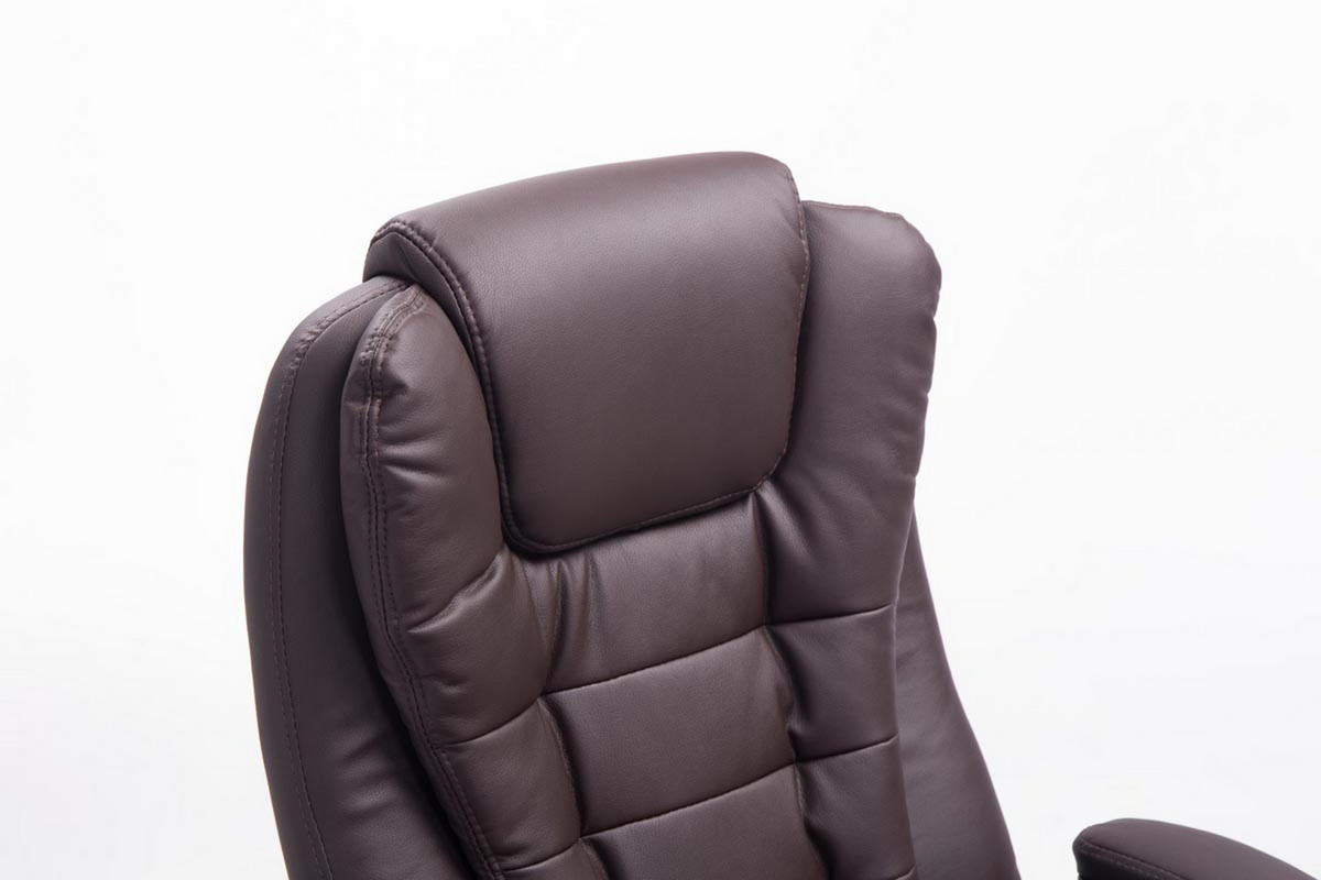 BÜROSTUHL Toronto, Kunstleder Braun - Braun, Textil/Metall (69/123/78cm) - TPFLiving