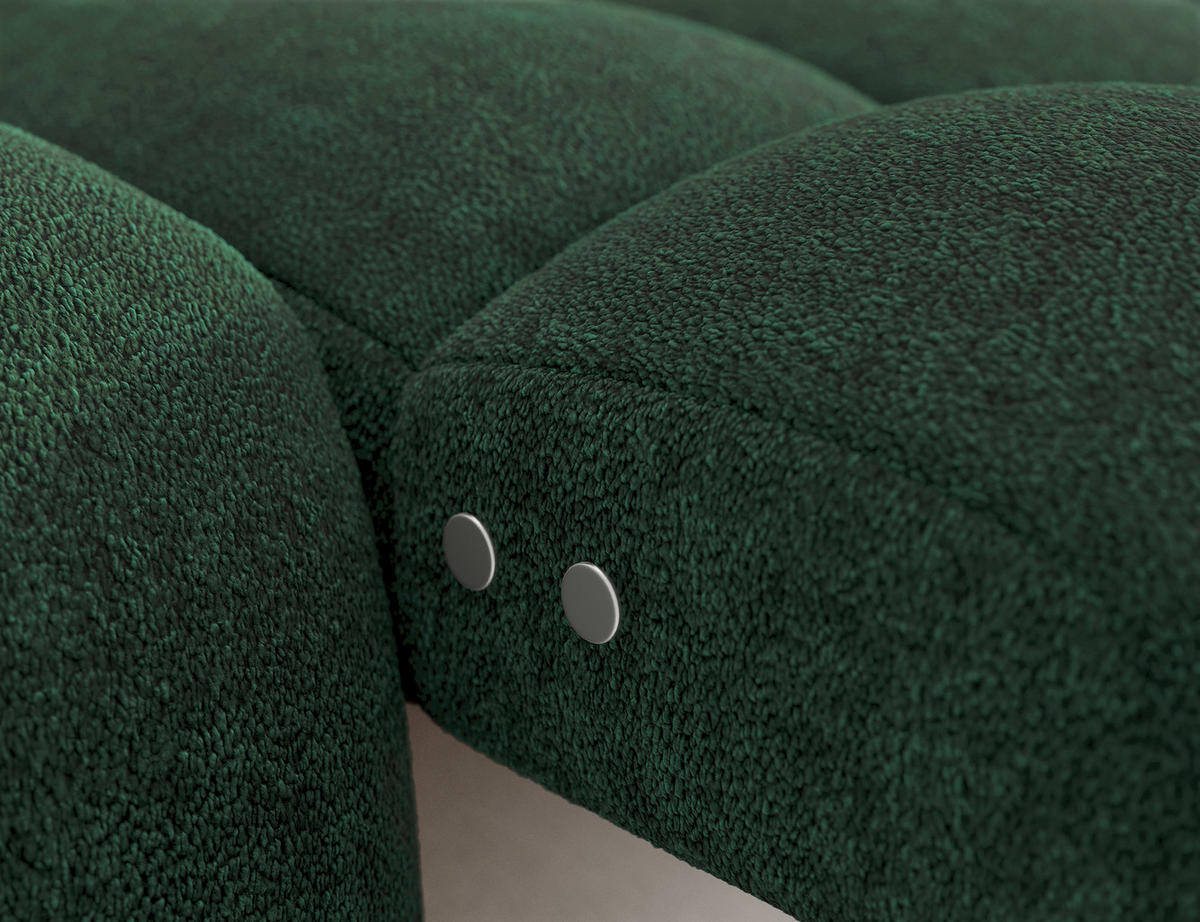 ECKSOFA Lorveno R - Grün (Amore 35) - Grün, Holzwerkstoff (283/165cm) - Möblo