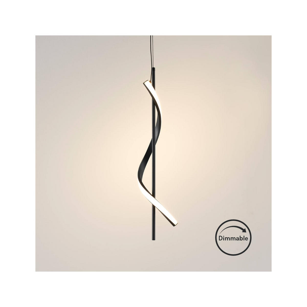 HÄNGELEUCHTE Lybella, Schwarz, 61cm - Schwarz, Metall (61/10/61cm) - KOSILUM