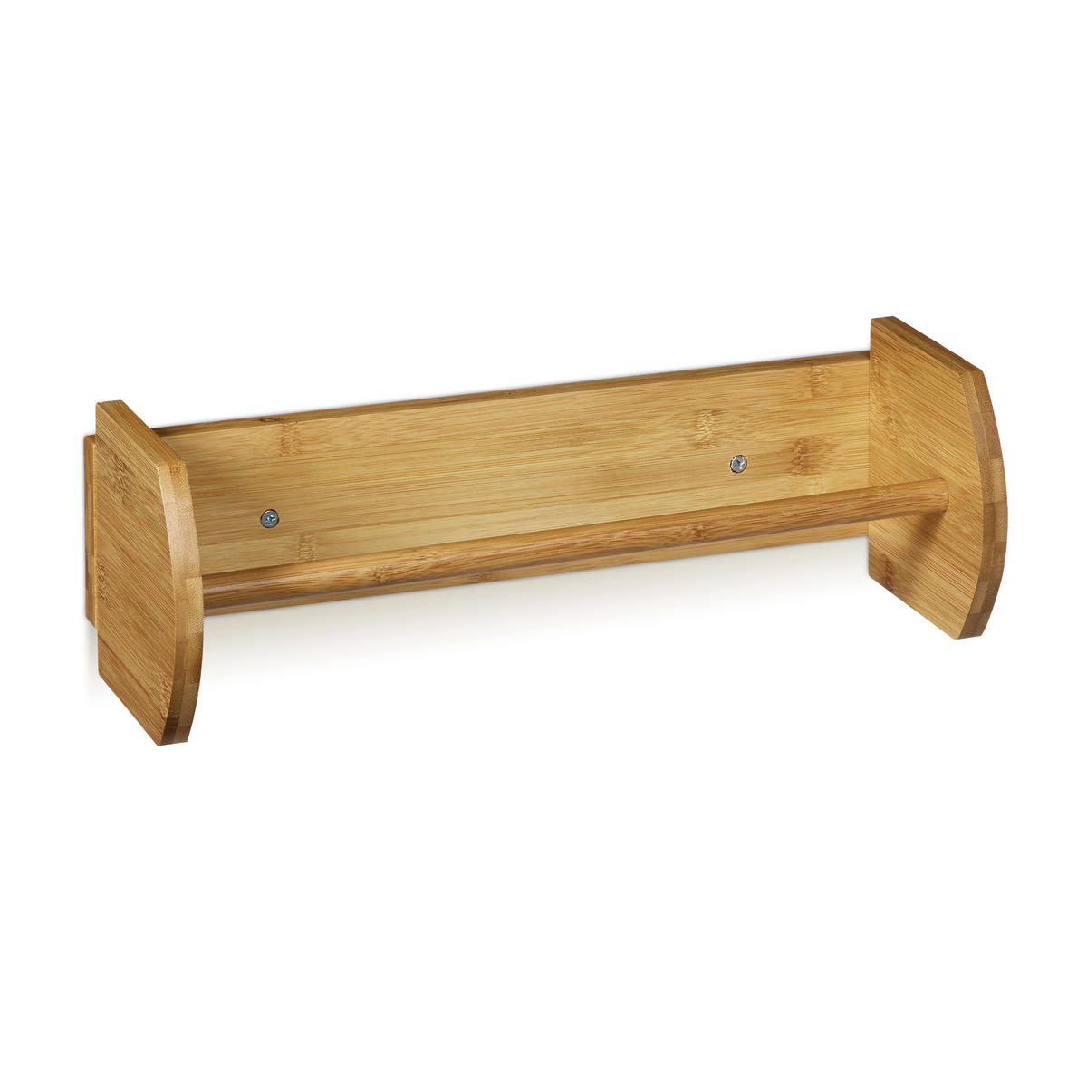 KÜCHENROLLENHALTER - Hellbraun, Holz (37/12/13cm) - Relaxdays