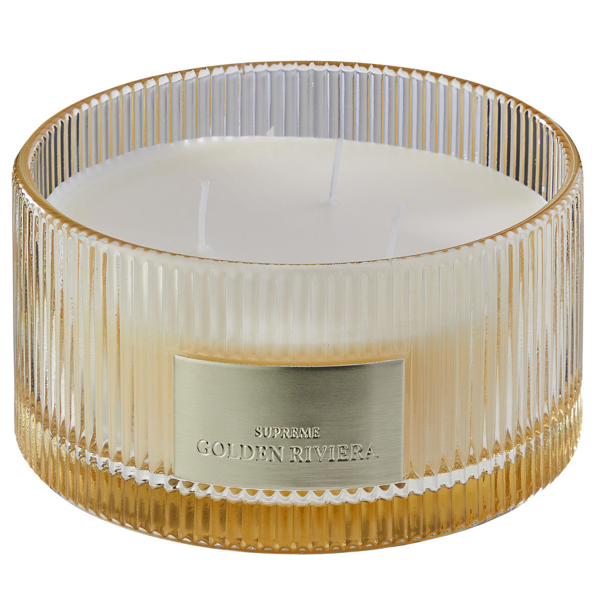 DUFTKERZE Supreme Golden Riviera - Beige, Glas (8cm) - Butlers