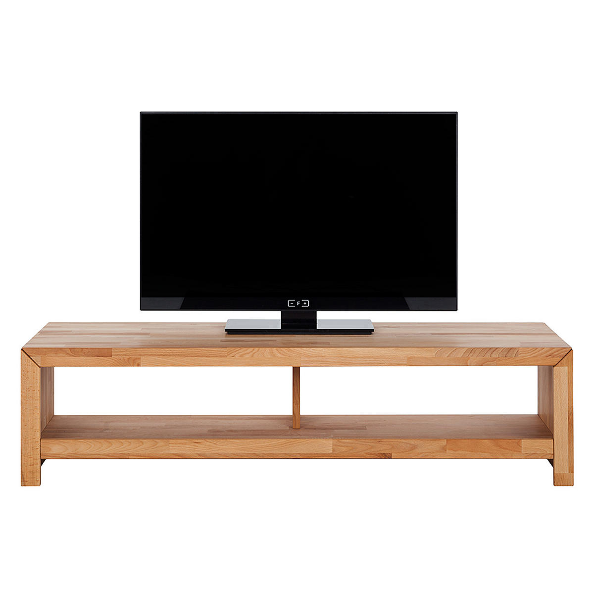 TV-LOWBOARD - Massivholz - Kernbuche, Holz (140/35/50cm) - home24