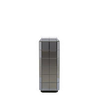 TISCH Luciano - Grau - 30/30/80 cm - Grau, Glas (30/30/80cm) - Light & Living