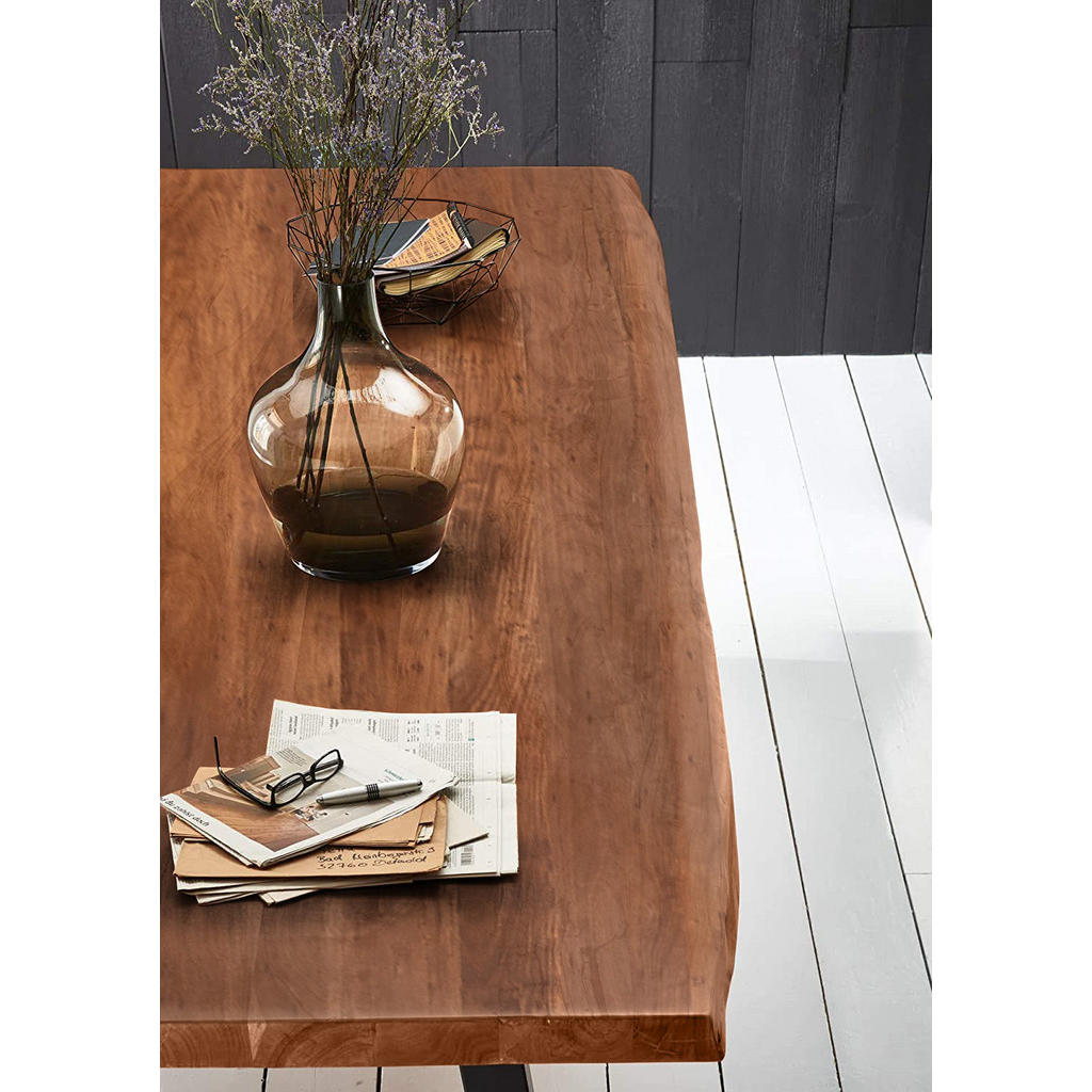 Thumbnail - SAM Esstisch, Braun, Holz, Echtholz,Akazie, Rechteckig,Quadratisch, U-Form, 280x79x110 cm, Esszimmer, Tische, Esstische