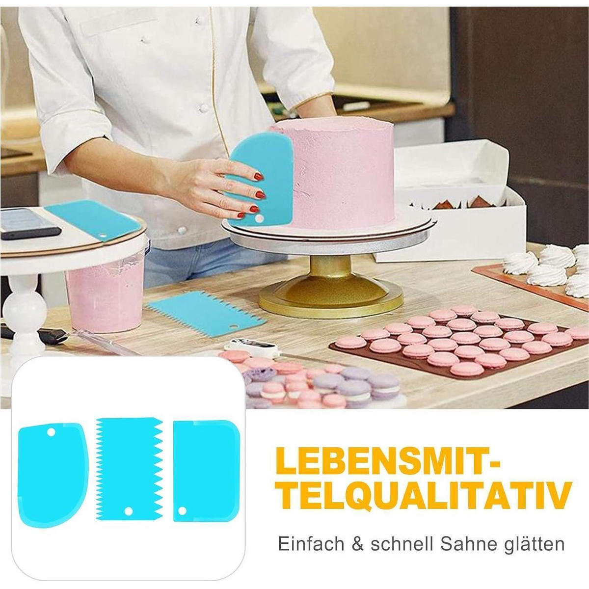 SPRITZBEUTEL Set 40-teilig Edelstahl Tüllen Tortendekoration - Multicolor, Kunststoff (31.5/16.8/35cm)
