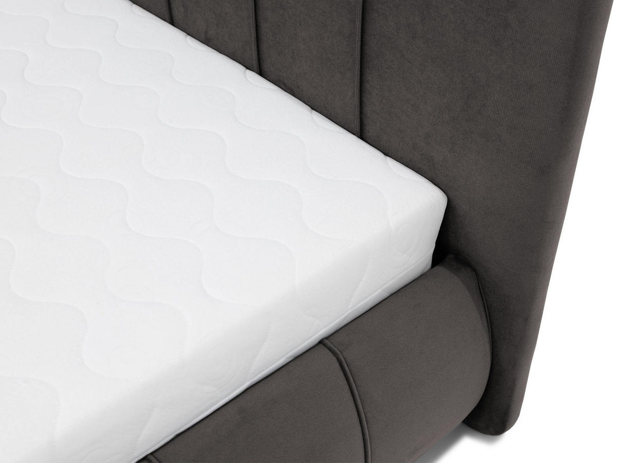 POLSTERBETT Slim XI - Kaschmir, Holz/Holzwerkstoff (160/200cm) - MIRJAN24