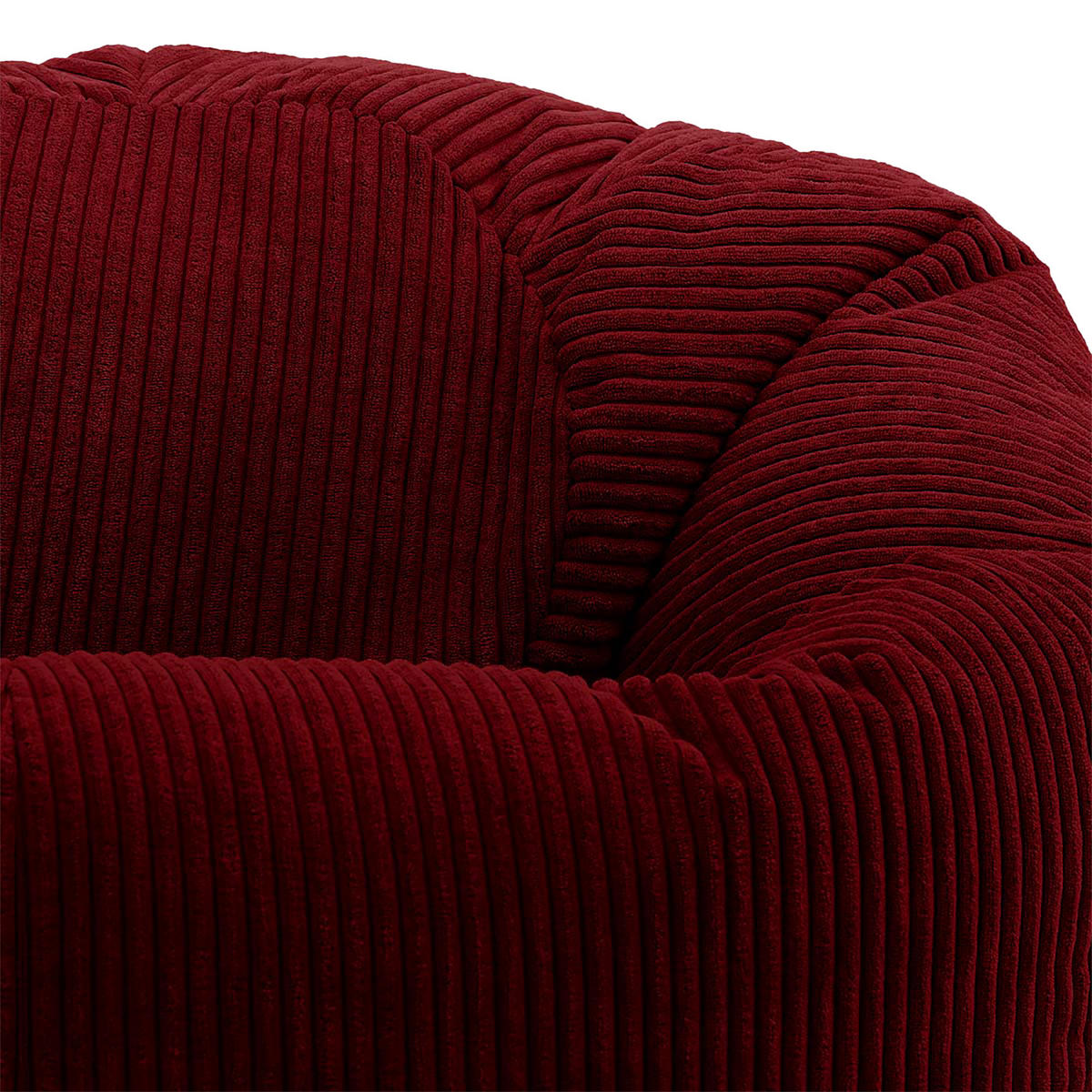 SITZSACK Klassisch Kingston, Cord - Bordeaux, Textil (85/50/85cm) - icon