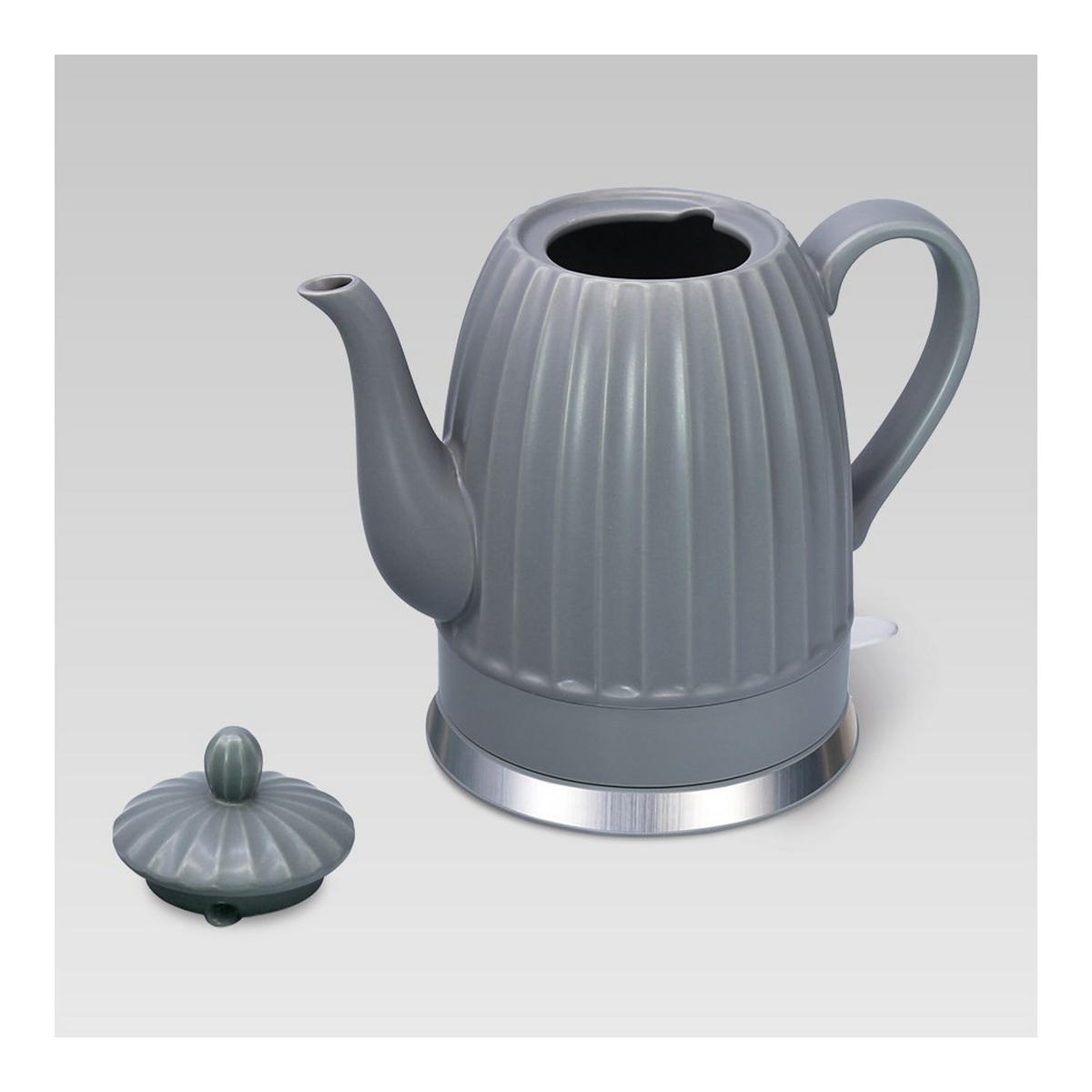 WASSERKOCHER ELEKTRISCH Grau 16/16/24 cm MR077 - Grau, Keramik (16/24/16cm) - Maestro 