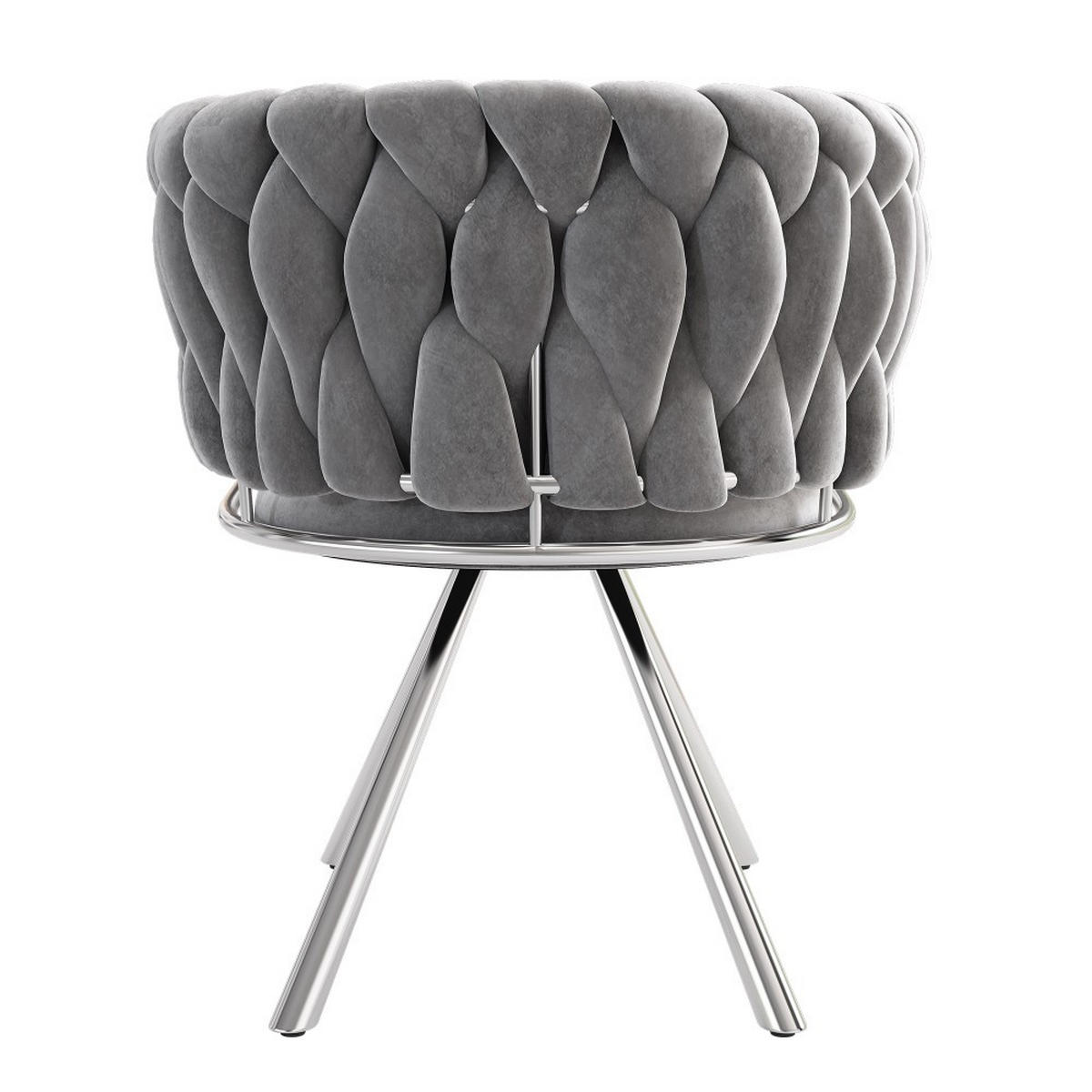 ARMLEHNSTUH 2 Stück in Grau und Silber - Grau, Textil (54/72/59cm) - KOMHTOM