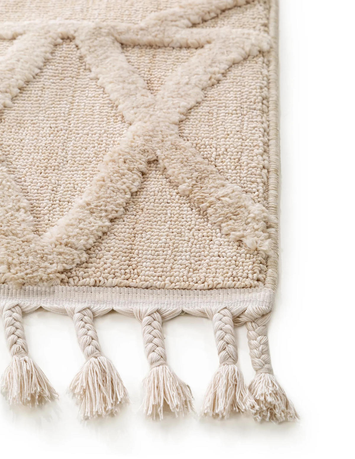 TEPIH Oyo krem boje 120x180 cm - krem, tekstil/prirodni materijali (120/180cm) - benuta Pop