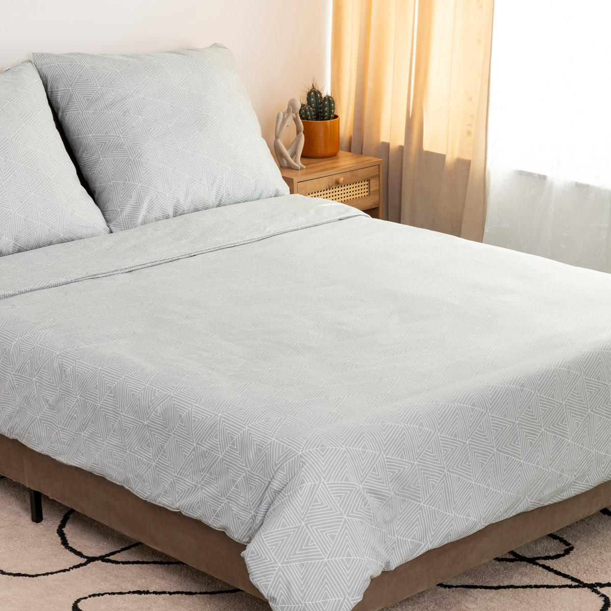 BETTWÄSCHE Trian 220/200 cm - Blau, Textil (220/200cm) - Homla
