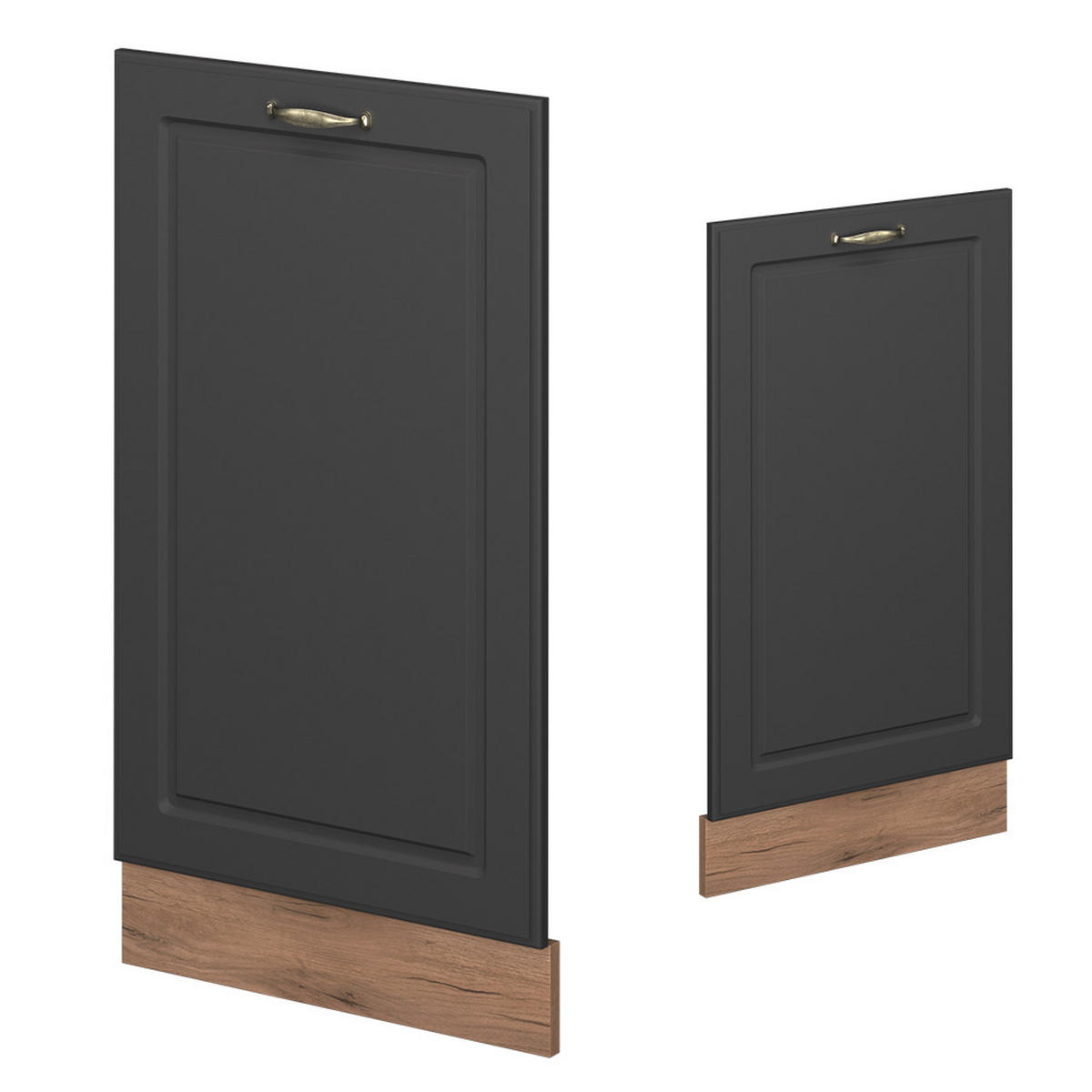 ČELNÍ PANEL MYČKY Fame-Line Anthrazit-Gold Landhaus - medově dubová/antracitová, kompozitní dřevo (45/81.8/1.6cm) - Vicco