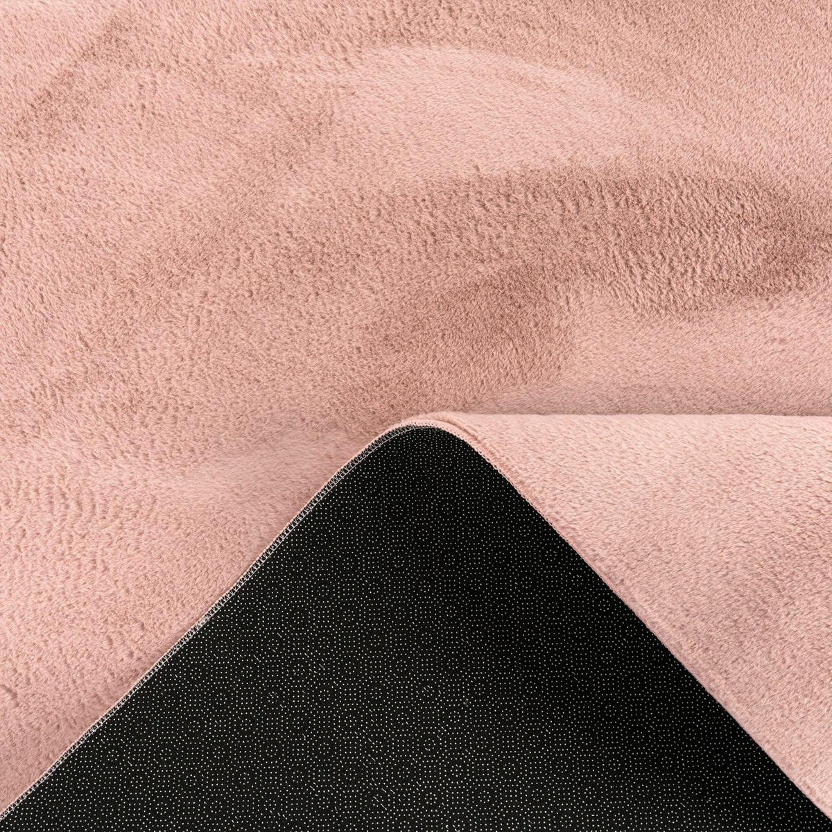 HOCHFLORTEPPICH 80/80 cm Soft 380 - Pink, Kunststoff (80/80cm) - Paco Home