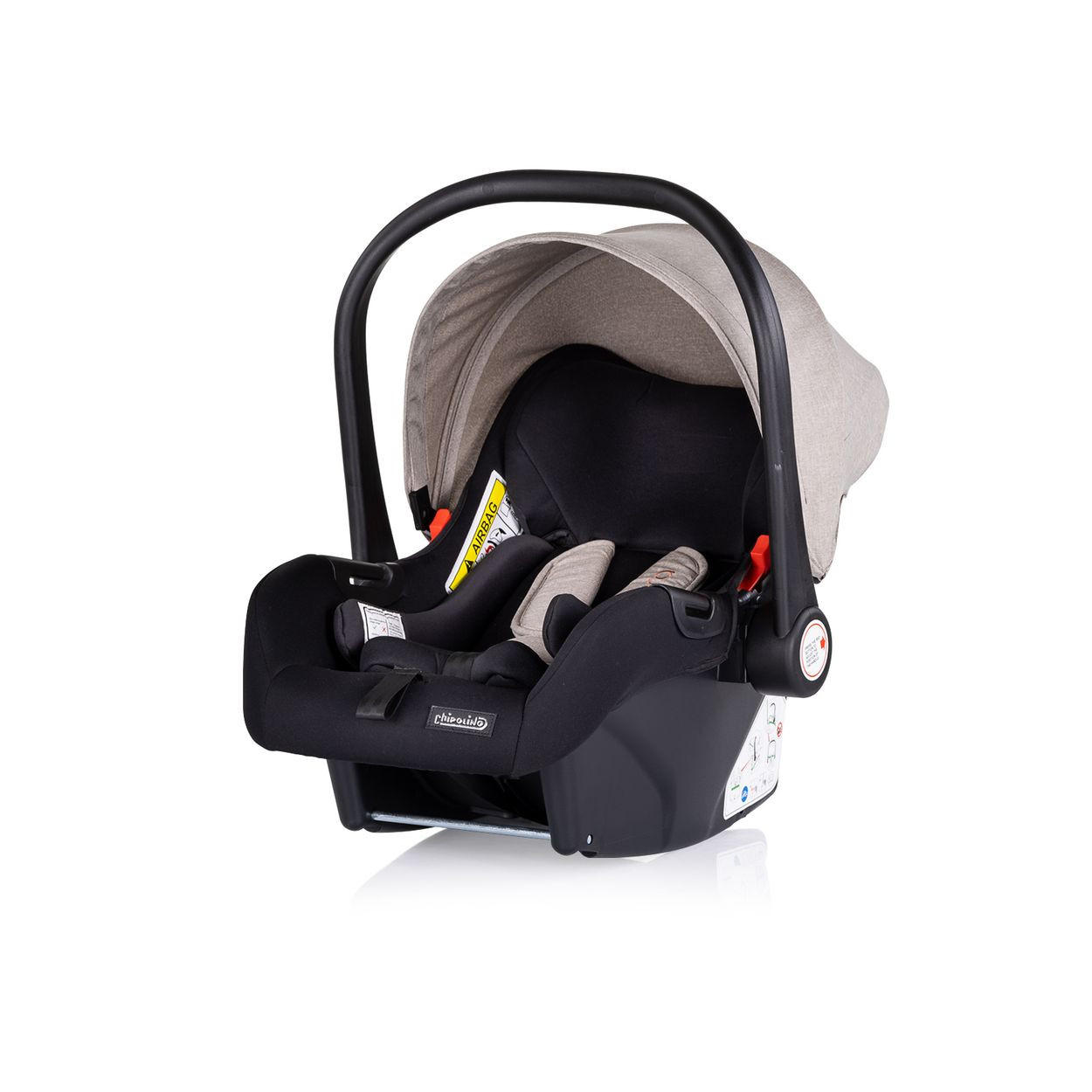 KOMBIKINDERWAGEN Ultera 3 in 1 hellbraun Babyschale Fußabdeckung klappbar Korb - Braun, Metall (75/56/102cm) - Chipolino