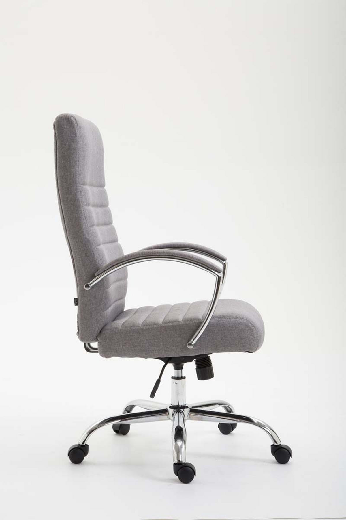 BÜROSTUHL Vallon, Stoff Grau - Grau, Textil/Metall (60/118/68cm) - TPFLiving