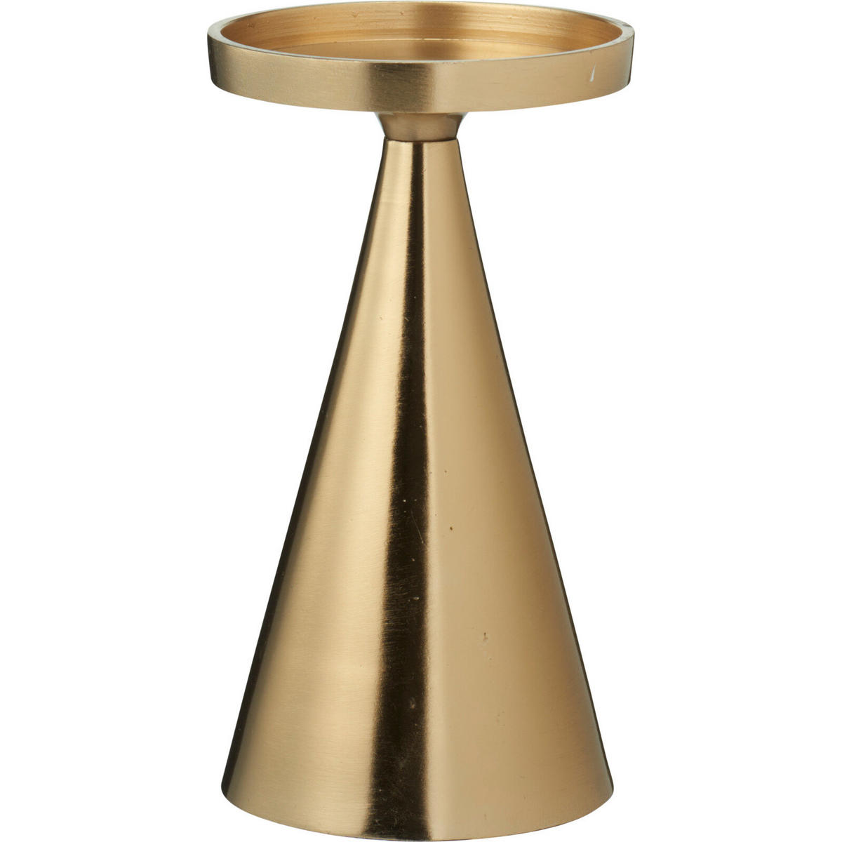 KERZENSTÄNDER Gold 17 cm - Goldfarben, Metall (10/17/10cm) - Home Styling Collection