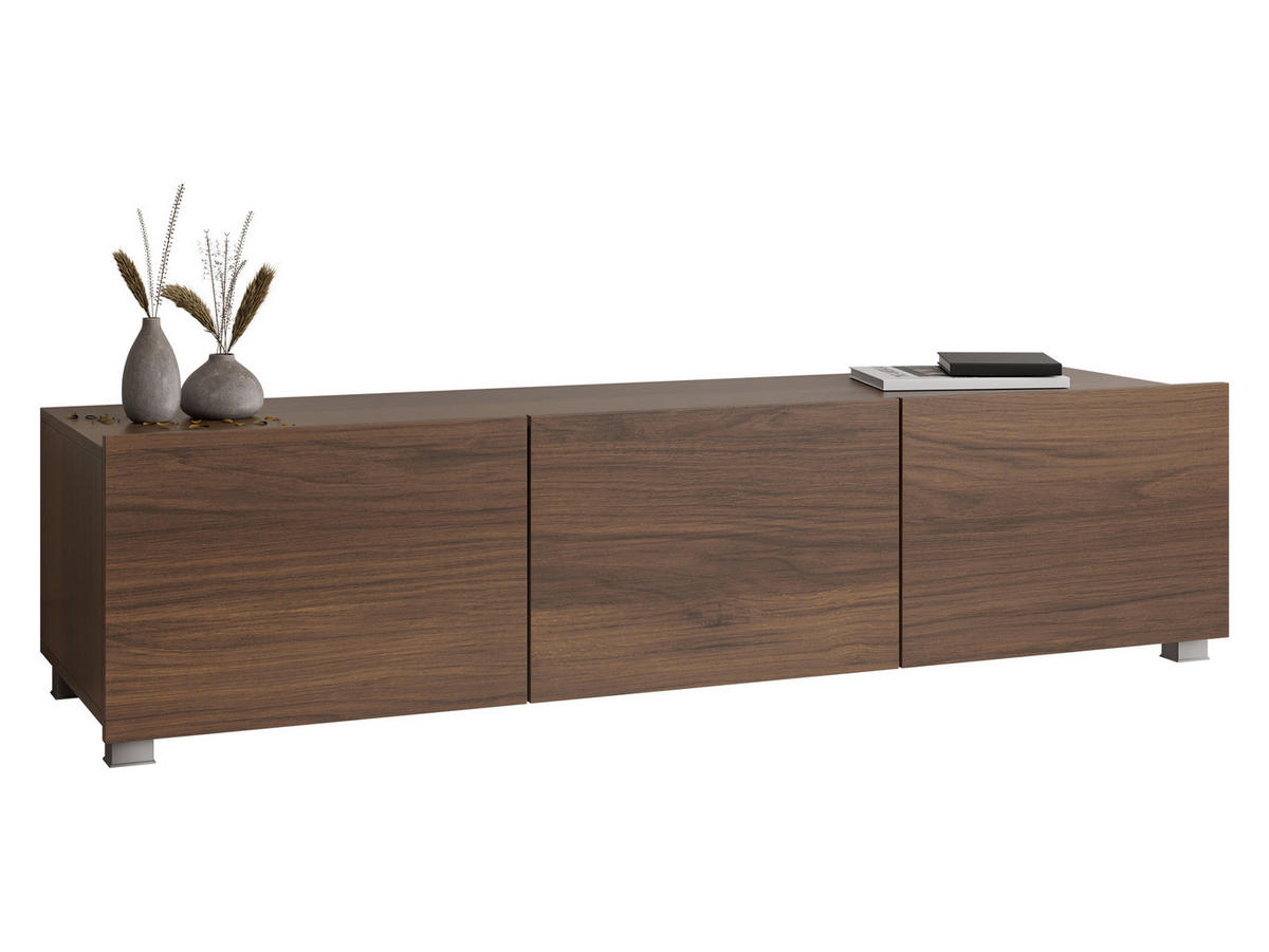 TV-LOWBOARD Calabrini 150 04 - Nussbaumfarben, Holzwerkstoff (150/37/43cm) - MIRJAN24