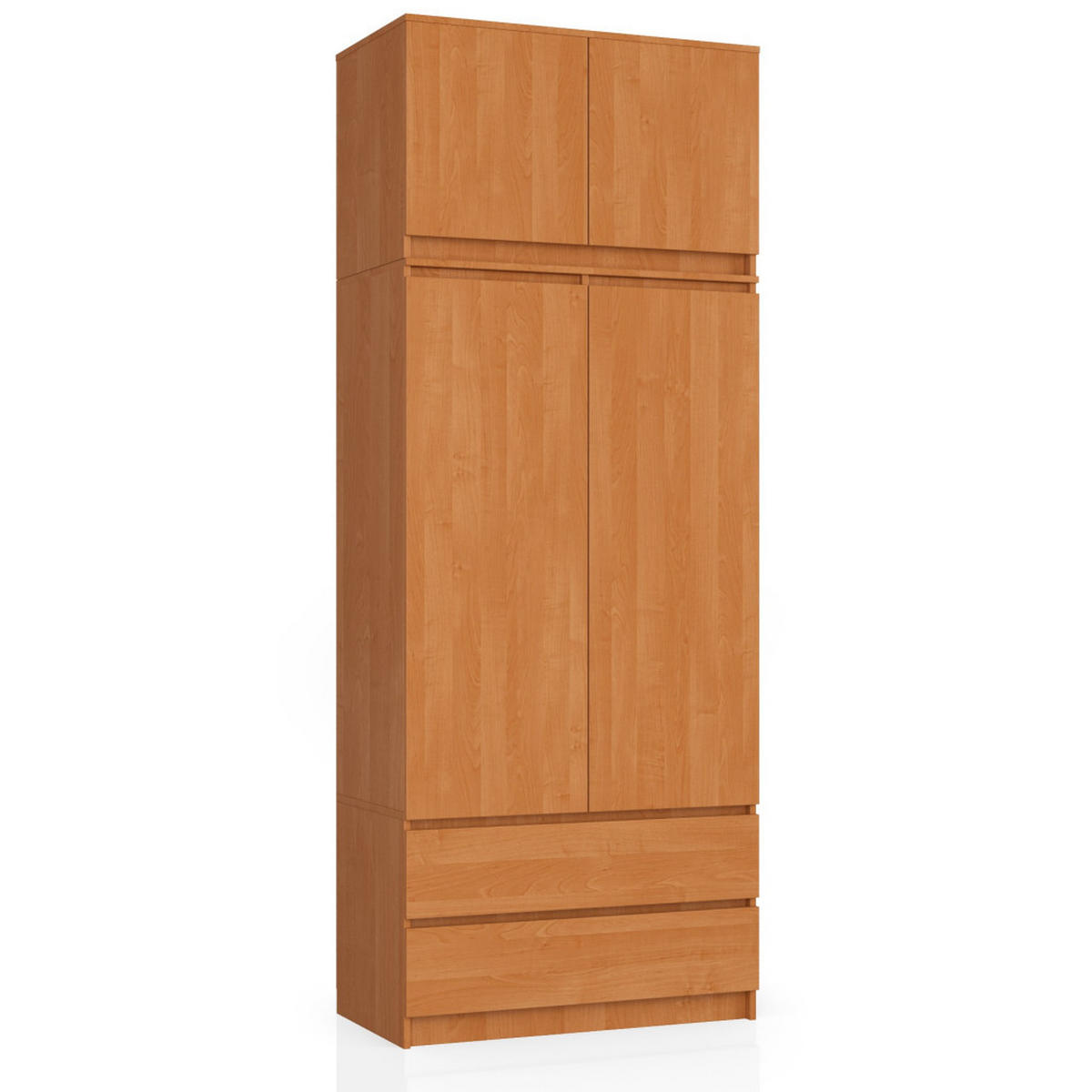 KLEIDERSCHRANK Erlefarben 90x51x234 cm - Erlefarben, Holzwerkstoff (90/234/51cm) - Akord