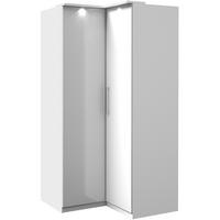 KLEIDERSCHRANK Olmo-83 - Weiß, Holzwerkstoff (109/217/63cm) - Lomado