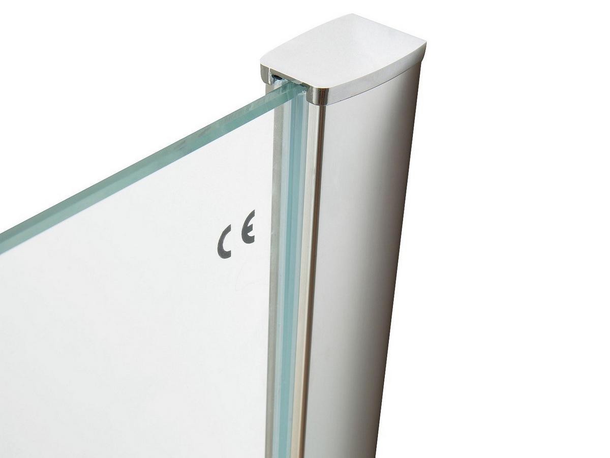 DUSCHWAND - 120 cm x 0.6 cm - glas - transparent Paulina Iii - Transparent, Glas (120/200cm) - Vente-Unique