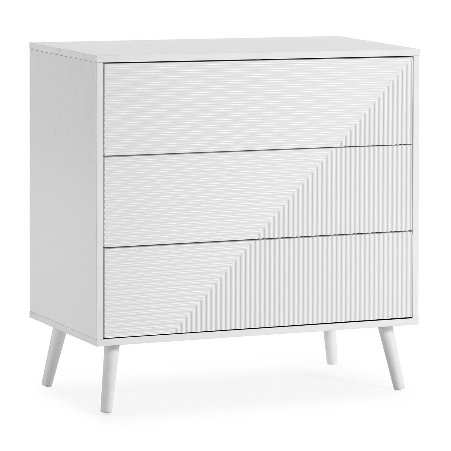 VS Venta-stock Kommode Weiß 80x80x40 cm