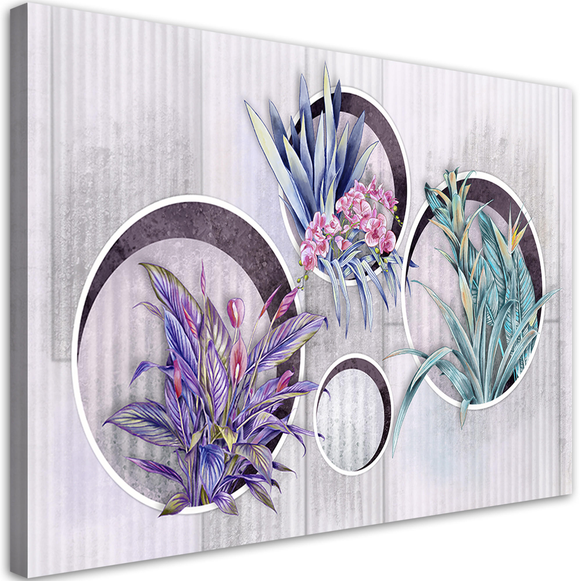 Feeby Wandbild Silber 60x40 cm