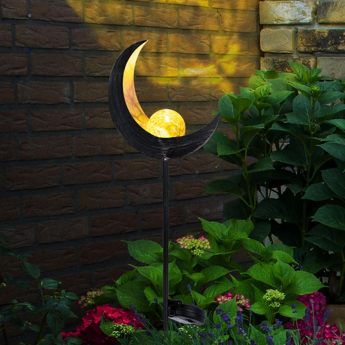 LED AUSSENLEUCHTE Bronze Glas 2er Set - Bronzefarben, Glas (18/6/90cm) - Globo Lighting