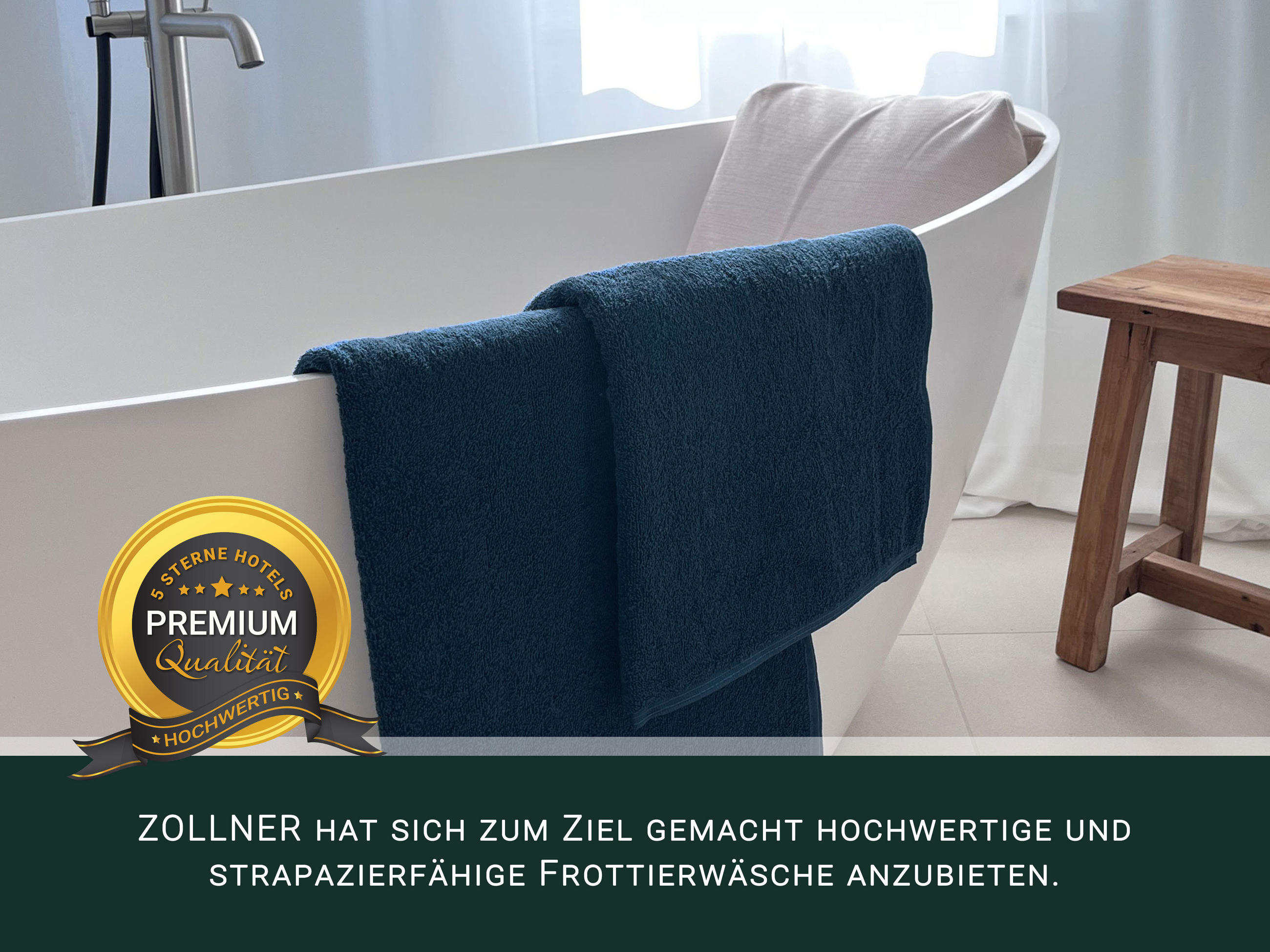 BADETUCH, 2er-Set, 100x150 cm, 100% Baumwolle, Blau - Dunkelblau, Textil (100/150cm) - Zollner
