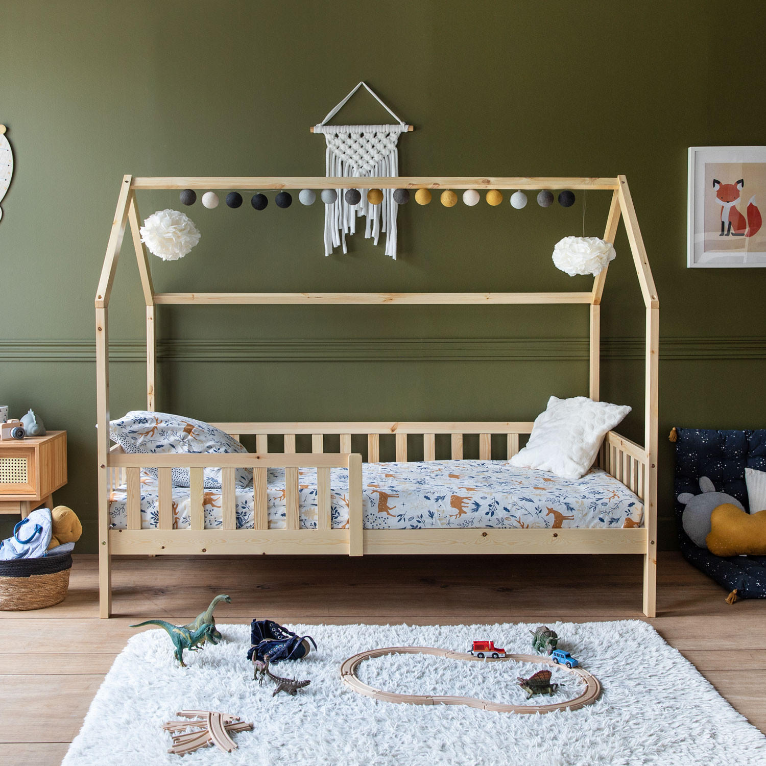 KINDERBETT Marceau Holz 190/90 cm - Braun, Holz - Happy Garden