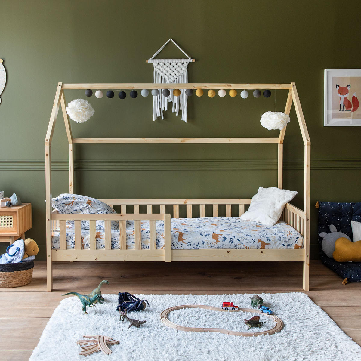 KINDERBETT Marceau Holz 190/90 cm - Braun, Holz - Happy Garden