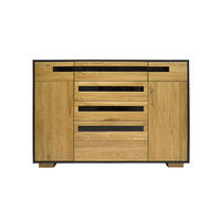 SIDEBOARD mit Schubladen für Ihr Wohnzimmer LAGOS I - Eichefarben, Holz (155/100/40cm) - Rawood Furniture